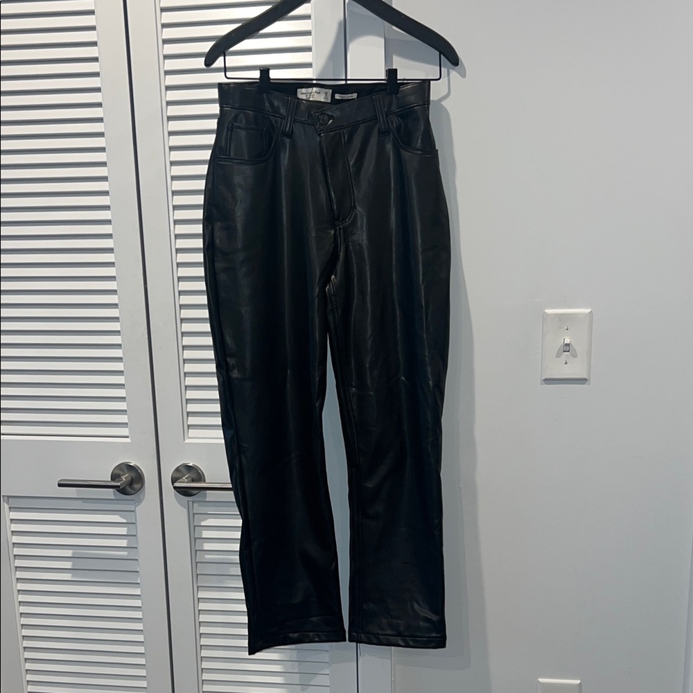Abercrombie & Fitch Vegan Leather Pant
